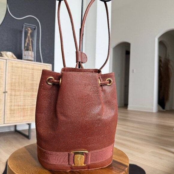Salvatore Ferragamo Vala Drawstring backpack bag